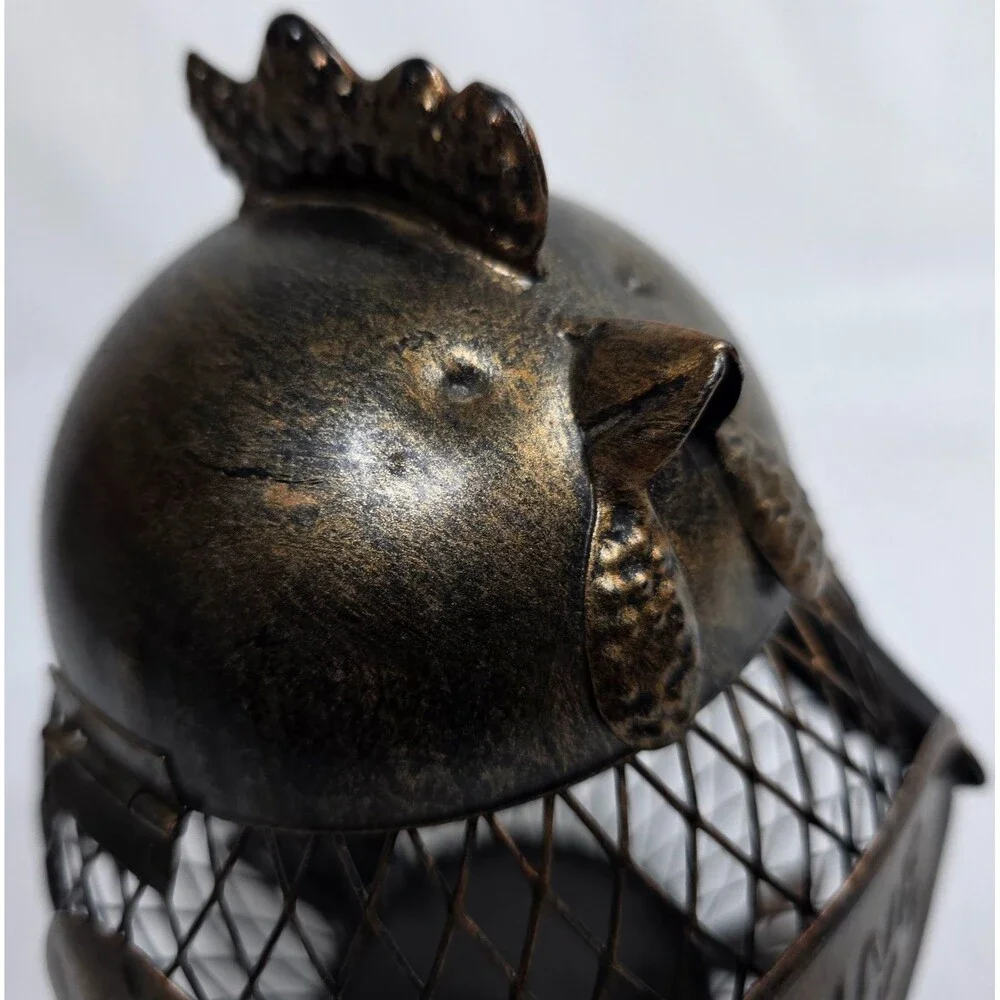 True Gobble Hen Cork Holder Metal Chicken Wine Cork Holder Rustic Farmhouse